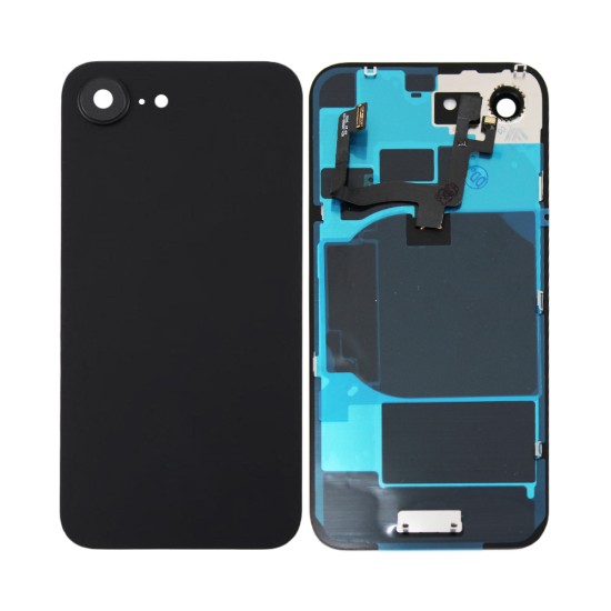 Tampa Traseira Apple iPhone 16e com Wireless Charge+Flashlight Flex Preto